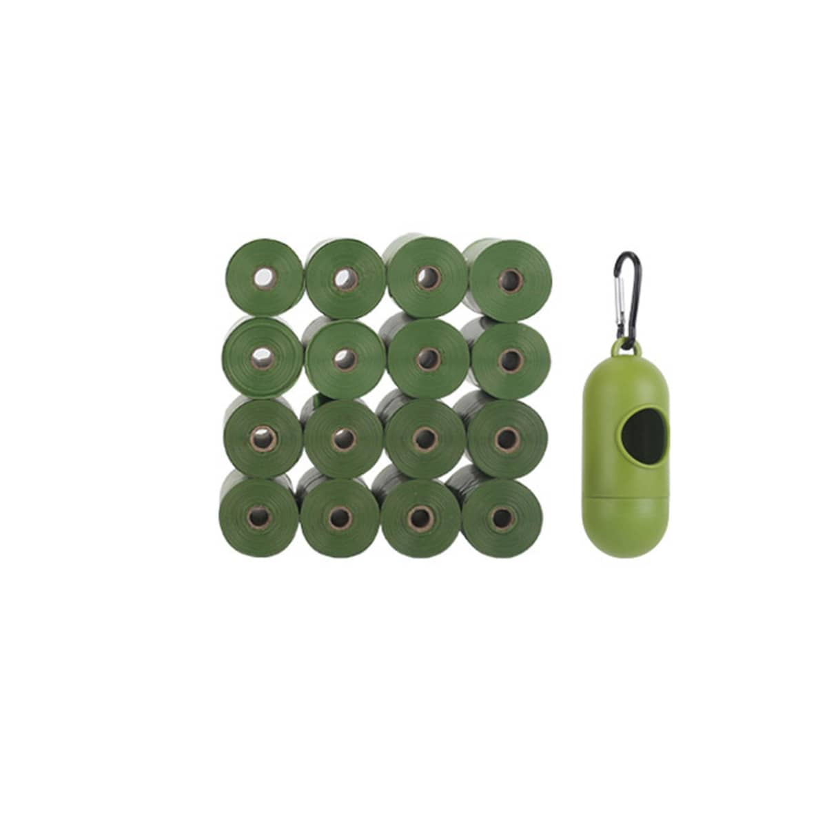 Degradable Dog Poop Bags - 16 Rolls with Dispenser