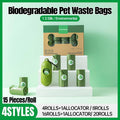 Degradable Dog Poop Bags - 16 Rolls with Dispenser - view 2