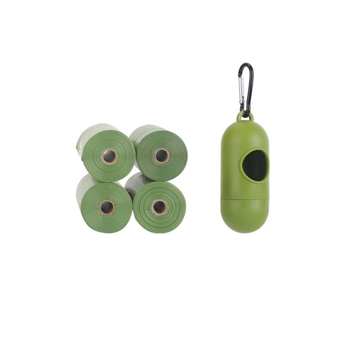 Degradable Dog Poop Bags - 4 Rolls with Dispenser