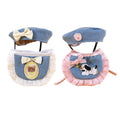 Denim Beret and Bib Set for Cats and Small Dogs - Pink - view 3