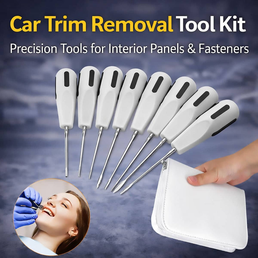 Dental Elevator Instrument Set, Stainless Steel Luxating Kit - Set of 8