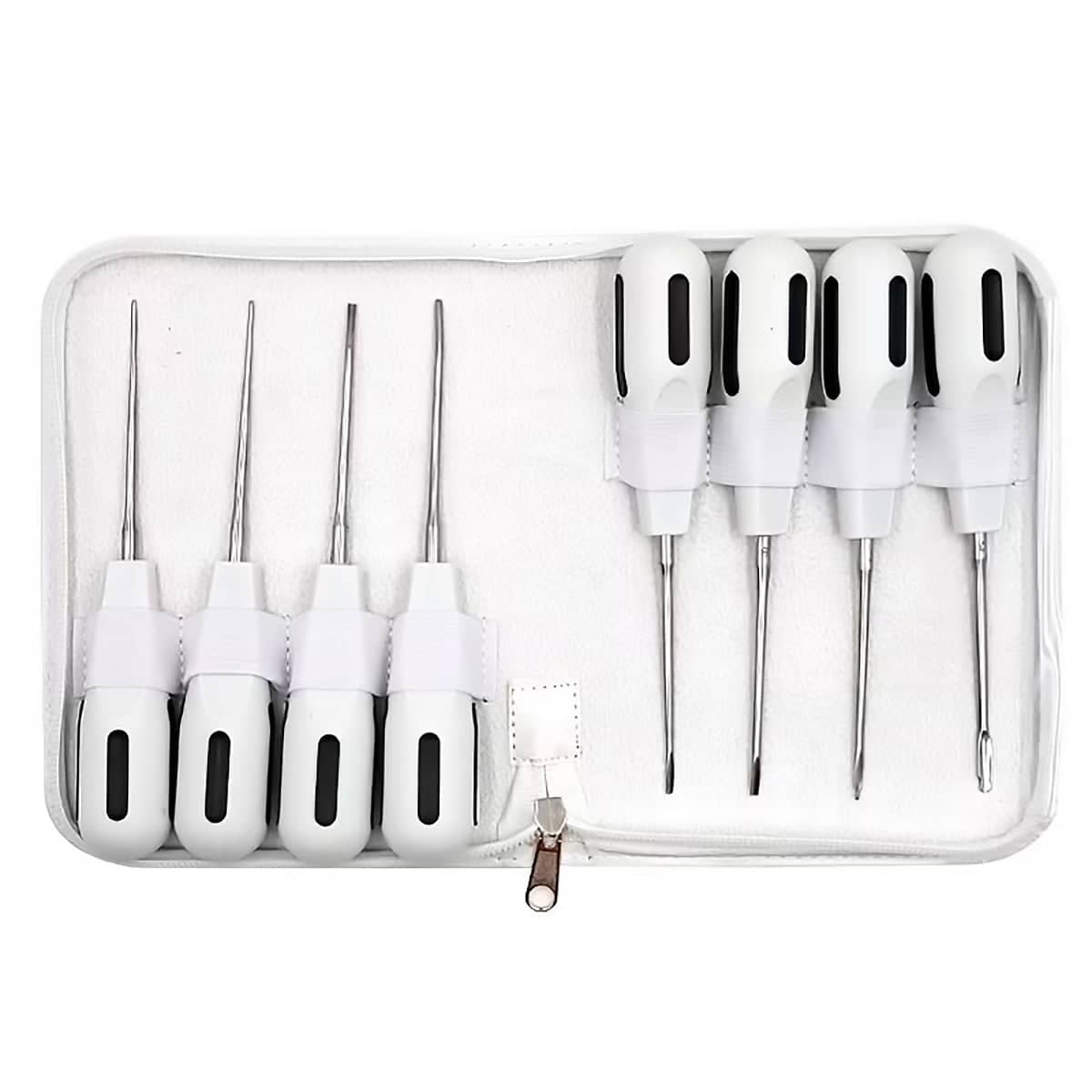 Dental Elevator Instrument Set, Stainless Steel Luxating Kit - Set of 8 - view 2
