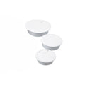 Desk Cable Grommet Hole Cover 50mm - White, Pack of 12