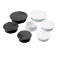 Desk Cable Grommet Hole Cover 50mm - White, Pack of 12 - view 3