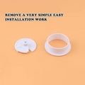 Desk Cable Grommet Hole Cover 50mm - White, Pack of 12 - view 4