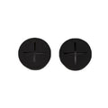 Desk Cable Hole Cover Grommets, 20 mm Round, Pack of 10 - Black