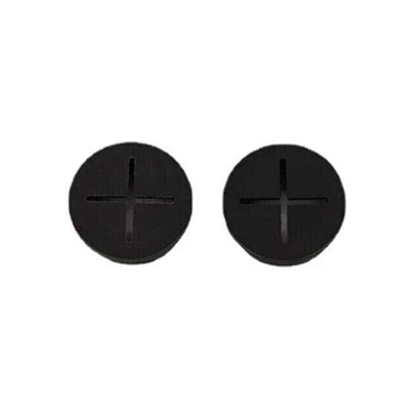 Desk Cable Hole Cover Grommets, 20 mm Round, Pack of 10 - Black
