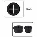 Desk Cable Hole Cover Grommets, 20 mm Round, Pack of 10 - Black - view 4