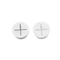 Desk Cable Hole Cover Grommets, 20 mm Round, Pack of 10 - White