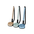 Desk Counter Pen with Adhesive Base and Coil Tether - Pack of 3, Assorted Colours