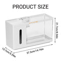 Desktop Aquarium Tissue Box Dispenser with Pen Holder and Storage - view 3