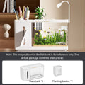 Desktop Aquarium Tissue Box Dispenser with Pen Holder and Storage - view 4