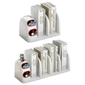 Desktop Book Rack Organiser with Pen Holder - 4 Grid (55.5 x 20 x 19.5 cm) - view 3
