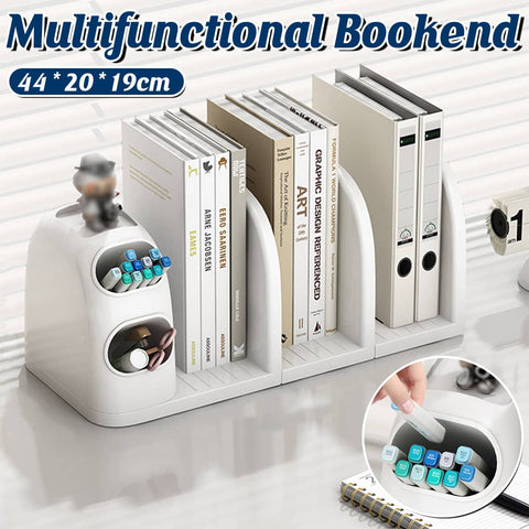 Desktop Book Stand with Storage Box Organiser for Study and Office Tables