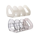 Desktop Book Stand and Storage Organiser with 3 Compartments - Clear - view 3