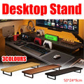 Desktop Computer Monitor Riser Storage Stand Sturdy Durable Easy to Install - Black - view 2
