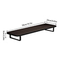 Desktop Computer Monitor Riser Storage Stand Sturdy Durable Easy to Install - Black - view 4