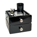 Desktop Cosmetic Storage Drawers, Stackable Black Makeup Organiser - view 2