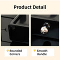 Desktop Cosmetic Storage Drawers, Stackable Black Makeup Organiser - view 5
