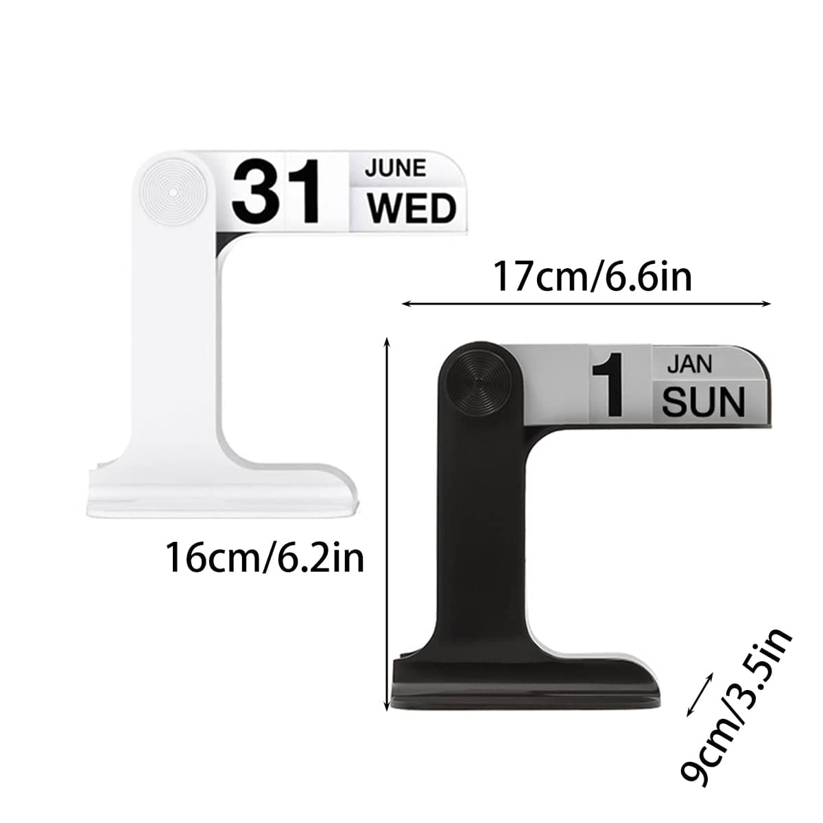 Desktop Flip Calendar - Black - view 4