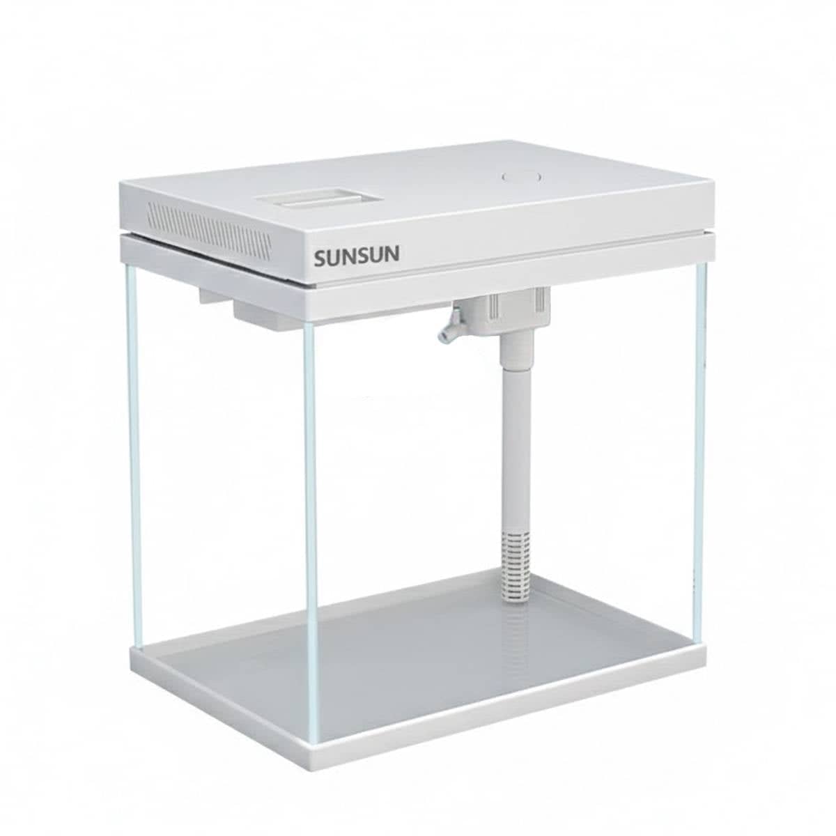 Desktop Glass Fish Tank 6.3 L 3-In-1 with Filter, Pump and LED Light - view 2