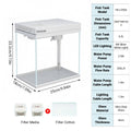 Desktop Glass Fish Tank 6.3 L 3-In-1 with Filter, Pump and LED Light - view 3