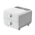 Desktop Organiser Drawer Box with Top Compartment - White