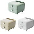 Desktop Organiser Drawer Box with Top Compartment - White - view 3
