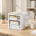 Desktop Pegboard Drawer Organiser with Side Holders - 3-Layer - view 5