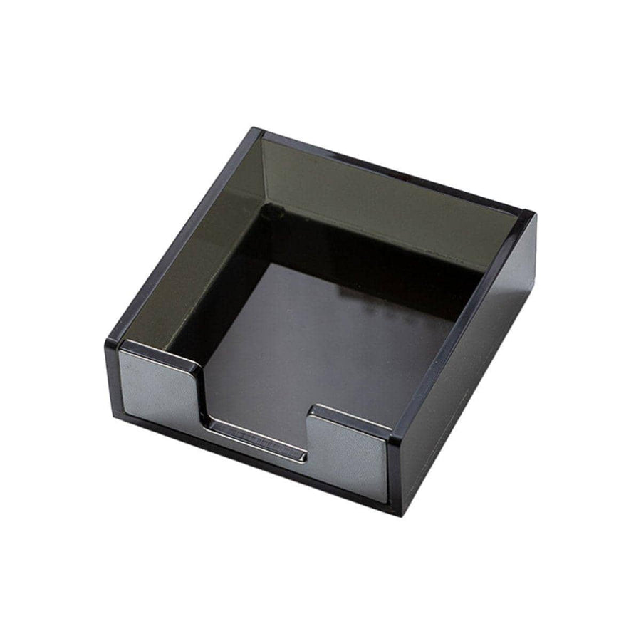 Desktop Sticky Note Box Organiser - Black Acrylic