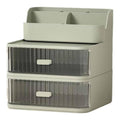 Desktop Storage Organiser with 2 Drawers - Sage Green