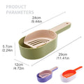 Detachable Cat Litter Scoop with Base Container - White and Orange - view 4