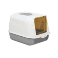 Detachable Enclosed Cat Litter Box, Spatter-Proof Cat Toilet with Filtered Step - view 2