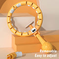 Detachable Hula Hoop for Women Fitness and Waist Workouts - White with Sweat Belt - view 5