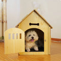 Detachable Wooden Pet House for Small Dogs and Cats, Indoor and Outdoor Use - view 4