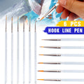 Detail Paint Brushes - 6 Pack, Extra Fine