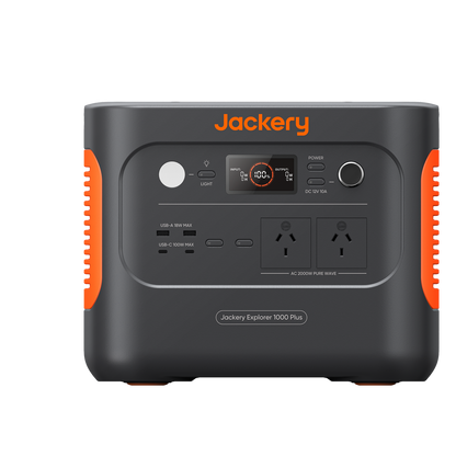 Jackery 2000w Black 1000 Plus Portable Power Station 1264Wh - Expandable Capacity