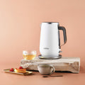 Sunbeam Kyoto City Collection 1.7L Kettle - White, Gentle Glow Illumination, Push Button Lid - KEM8007WH