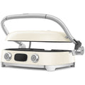 Smeg 50s Style Countertop Multifunctional Grill - Cream, 2000W, Ceramic Plates, Drip Tray - MGF01CRAU
