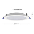 DETA X8 160mm MultiPower Tri-Colour High Efficacy Dimmable LED Downlight, Indoor DET722