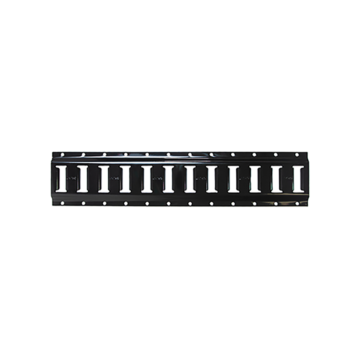 Grunt E Track Horizontal 60cm - Black - Galvanised Steel - Cargo Securing Solution - SuperSaverAU - view 1