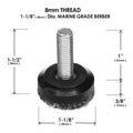Slipstick 28mm Clear Outdoor Screw-in Berber Furniture Floor Protector M8 Thread