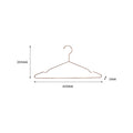 Practa Copper Steel Metal Clothes Hangers 10 Pack