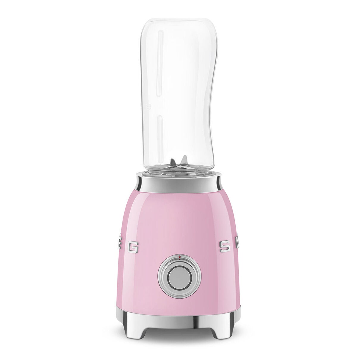 Smeg 50s Style Mini Blender - Pink - 300W Motor, 2 x 600ml Tritan Renew Bottles, 1m Cord - PBF01PKAU