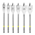 Ryobi 6 Piece Spade Bit Set - 14mm to 25mm - Wing Spur Design - Timber Drilling - SuperSaverAU - view 2