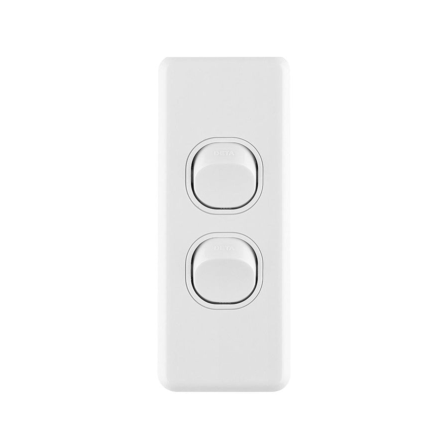 Deta Double Architrave Switch - 84mm Polycarbonate - Easy Fit - SuperSaverAU - view 1