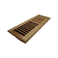 Accord 10 x 30cm Light Oak American Oak Timber Floor Vent with Adjustable Damper