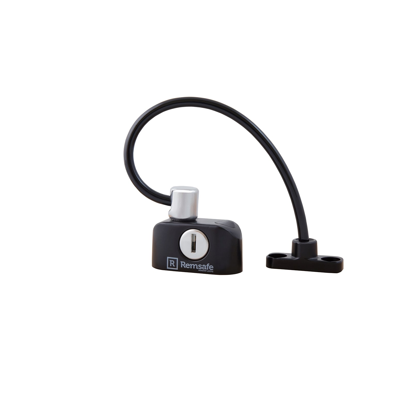 Remsafe Black Window Restrictor Cable Lock Keyed