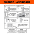 Everhang 20kg Heavy-Duty Picture Hanging Kit, Zinc Plated Steel, Hardware Included