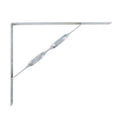 Carinya 500 x 400mm Galvanised Heavy Duty Twisted Stay Bracket, 400kg Capacity